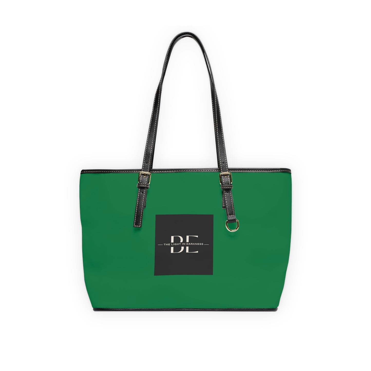 Be The Light in Darkness - Green PU Leather Shoulder Bag