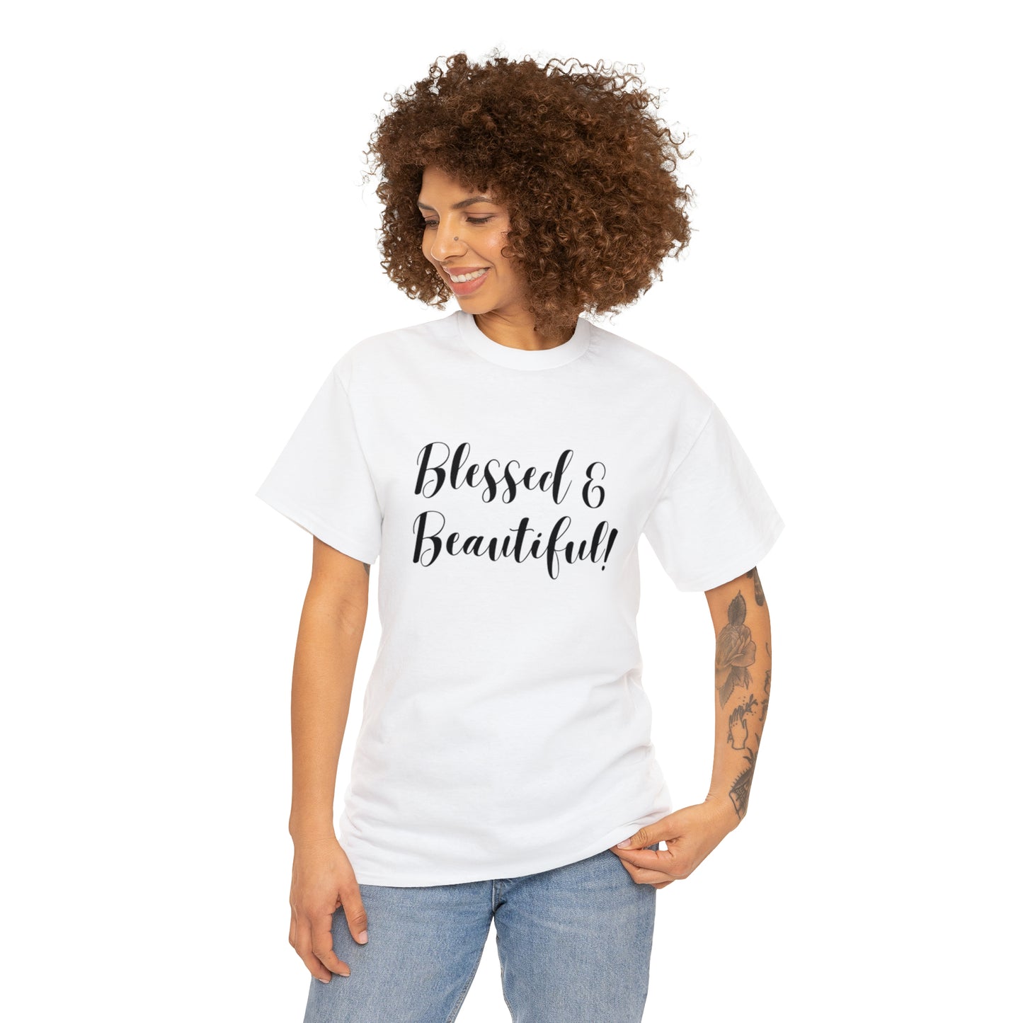 Blessed & Beautiful - Classy Cotton Tee - Unisex