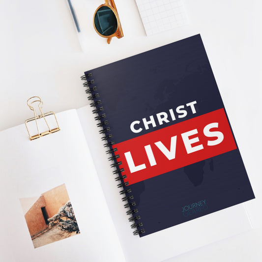 Spiral Journal Notebook - Ruled Line - Christ Lives