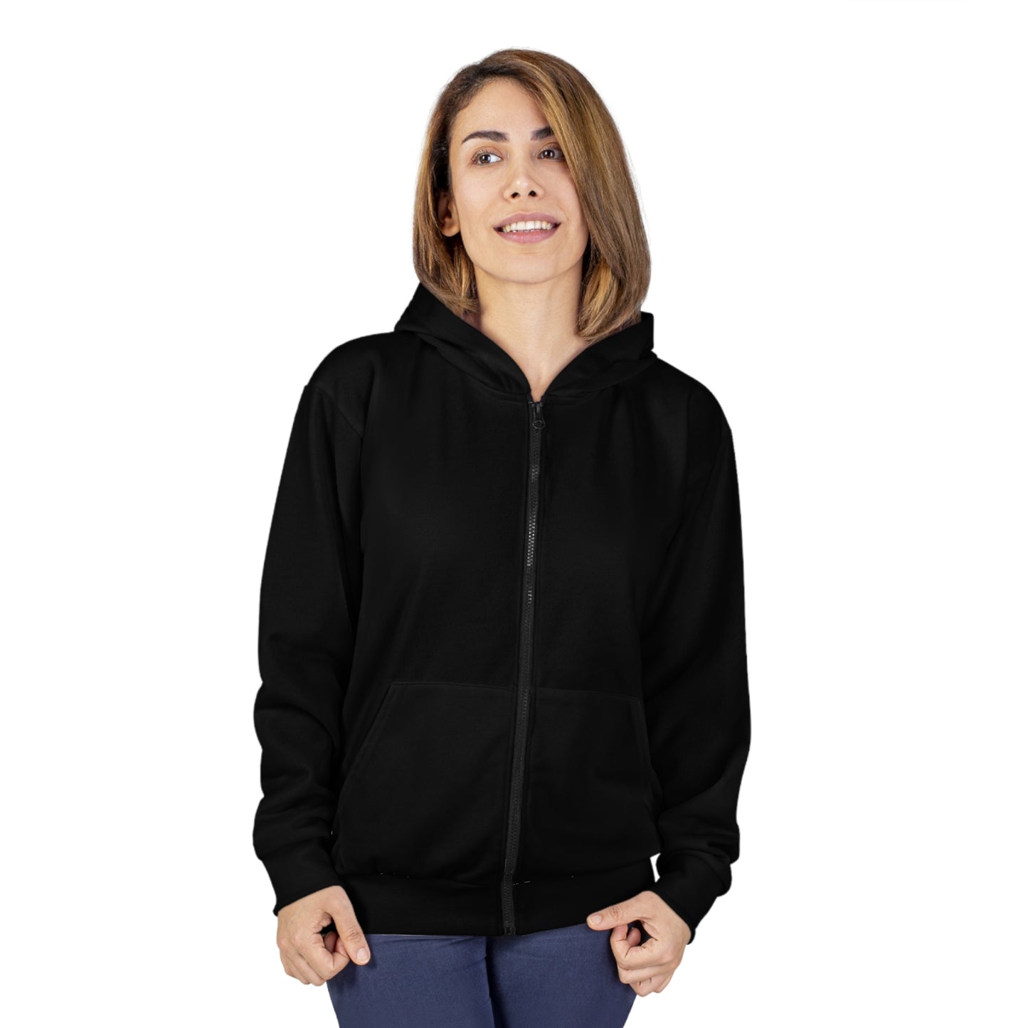 Black Journey Geared Zip Hoodie (fits like a jacket).