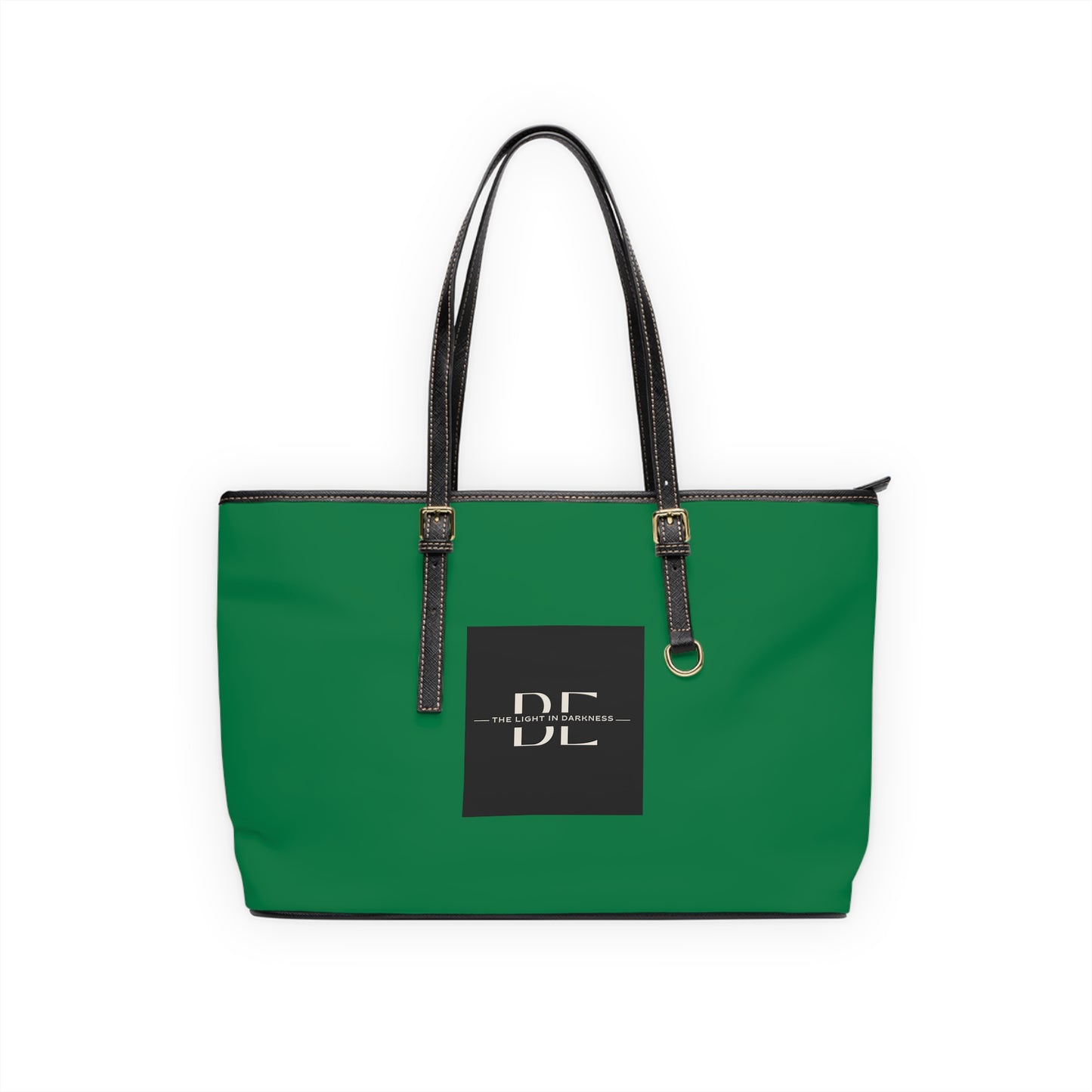 Be The Light in Darkness - Green PU Leather Shoulder Bag