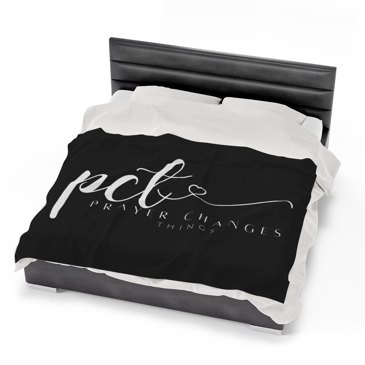 Prayer Changes Things - Velveteen Plush Blanket