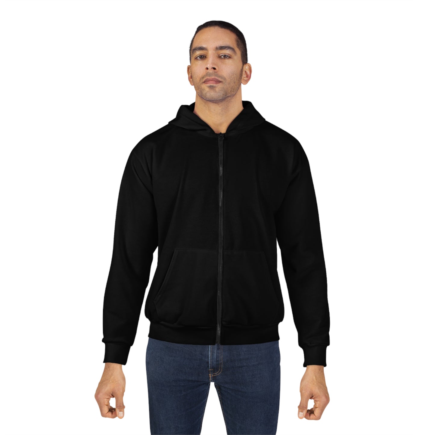 Black Journey Geared Zip Hoodie (fits like a jacket).