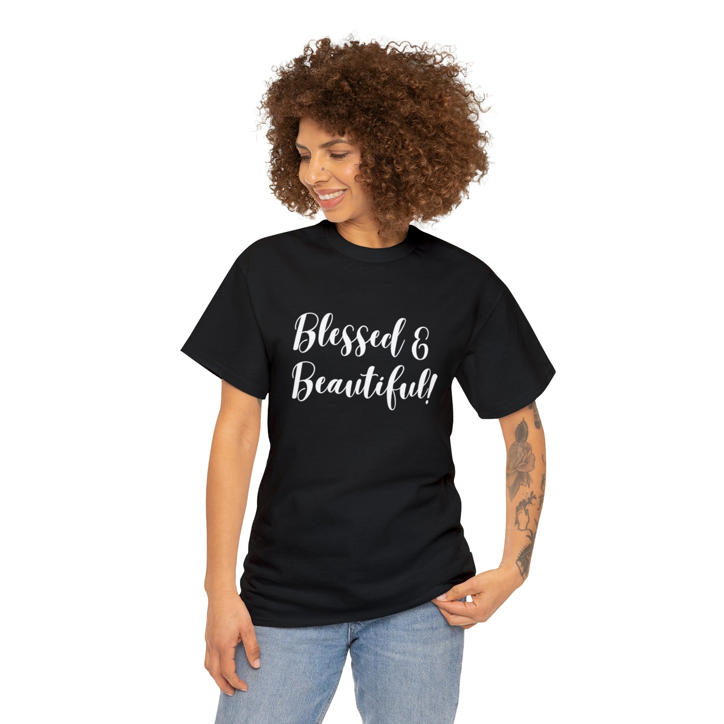 Blessed & Beautiful - Classy Cotton Tee - Unisex