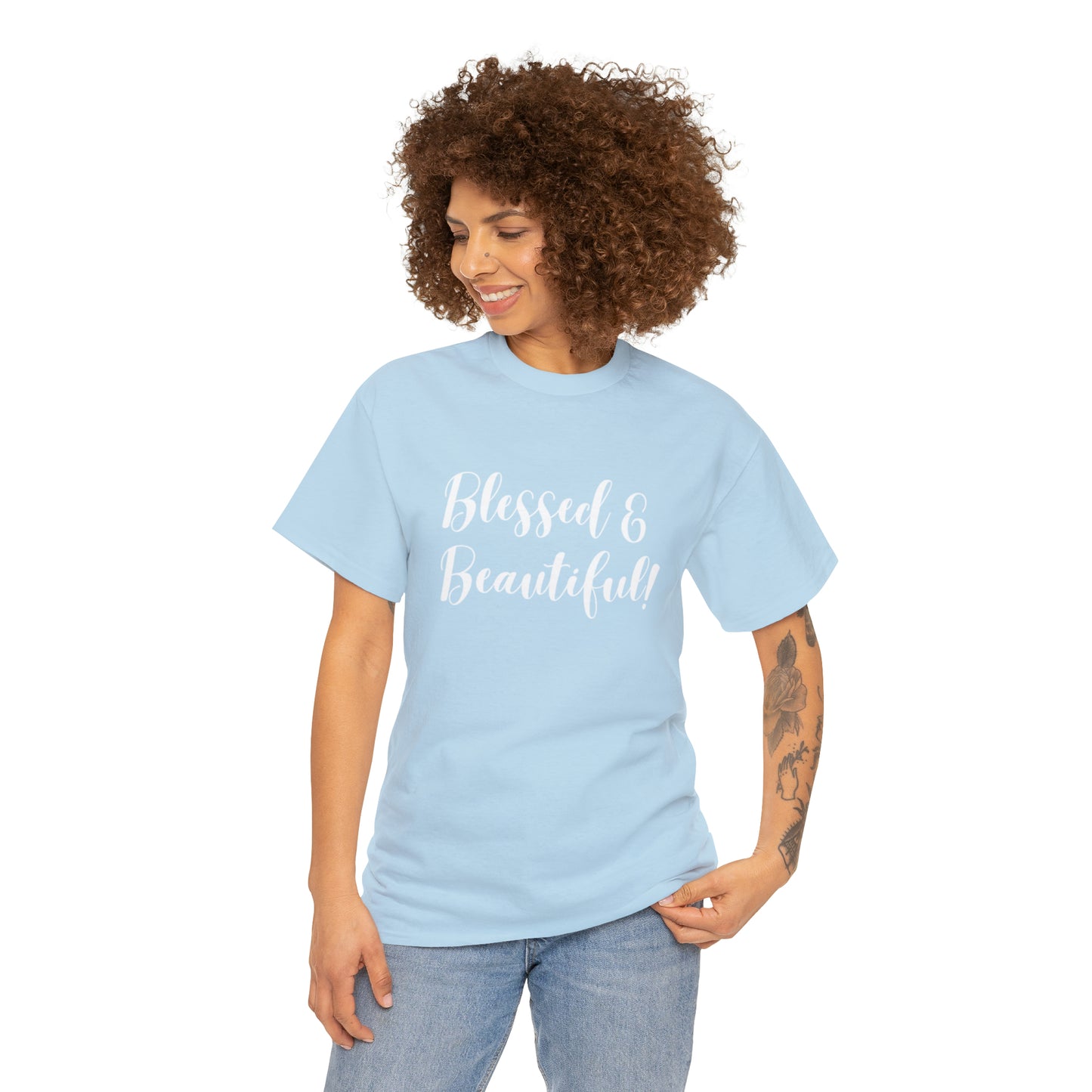 Blessed & Beautiful - Classy Cotton Tee - Unisex