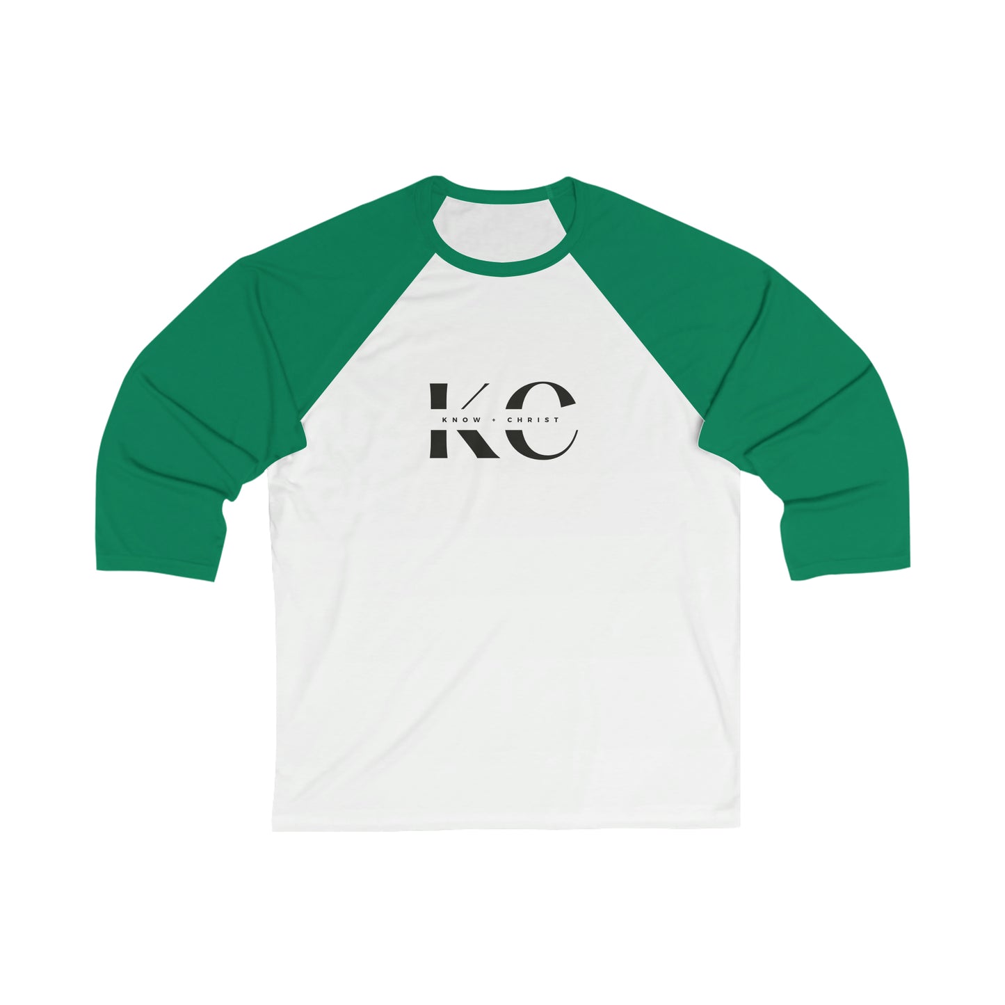 Know Christ 3\4 Sleeve Baseball Tee